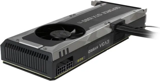 Alt view image 6 of 10 - EVGA GeForce GTX 1080 Ti SC2 HYBRID GAMING, 11G-P4-6598-KR, 11GB GDDR5X, HYBRID & LED, iCX Technology - 9 Thermal Sensors