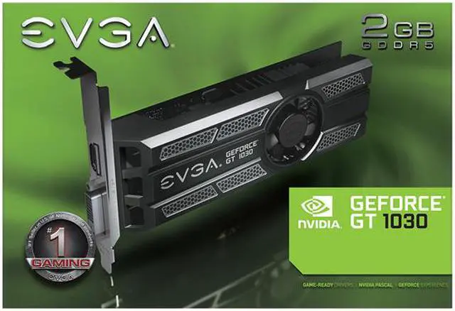 Alt view image 8 of 8 - EVGA GeForce GT 1030 SC, 02G-P4-6333-KR, 2GB GDDR5, Low Profile