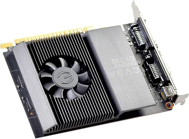 Alt view image 2 of 8 - EVGA GeForce GT 730 2GB GDDR5 PCI Express 2.0 Graphics Card 02G-P3-3738-KR