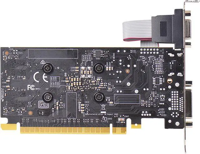 Alt view image 3 of 8 - EVGA GeForce GT 730 1GB GDDR5 PCI Express 2.0 Low Profile Ready Graphics Card 01G-P3-3730-KR