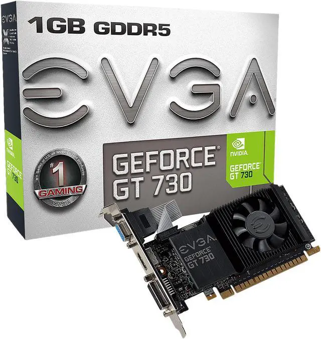 Alt view image 7 of 8 - EVGA GeForce GT 730 1GB GDDR5 PCI Express 2.0 Low Profile Ready Graphics Card 01G-P3-3730-KR