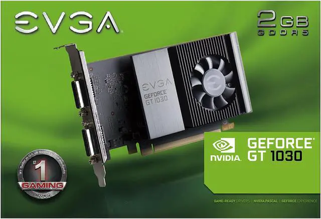 Alt view image 8 of 9 - EVGA GeForce GT 1030 2GB GDDR5 PCI Express 3.0 Graphics Card 02G-P4-6338-KR