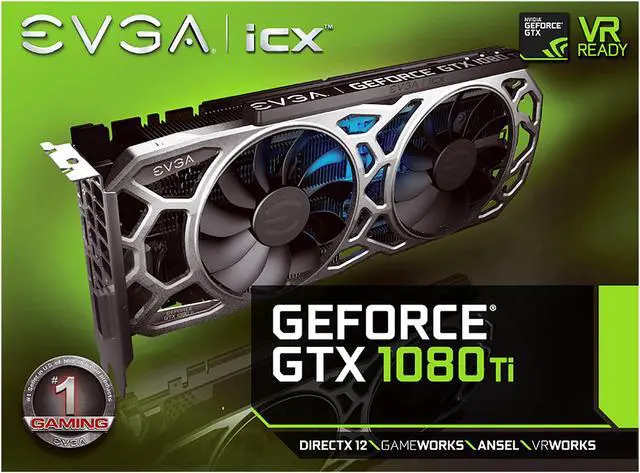 Alt view image 8 of 8 - EVGA GeForce GTX 1080 Ti iCX GAMING, 11G-P4-6591-KR, 11GB GDDR5X, iCX Technology - 9 Thermal Sensors & RGB LED G/P/M