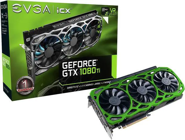 Alt view image 7 of 8 - EVGA GeForce GTX 1080 Ti 11GB GDDR5X PCI Express 3.0 SLI Support Graphics Card 11G-P4-6796-K4