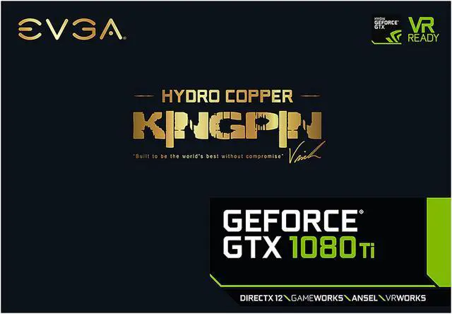 Alt view image 7 of 7 - EVGA GeForce GTX 1080 Ti K|NGP|N Hydro Copper GAMING, 11G-P4-6799-KR, Hydro Copper Waterblock & RGB LED, iCX Technology - 9 Thermal Sensors