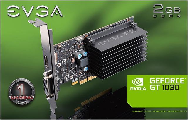Alt view image 8 of 8 - EVGA GeForce GT 1030 2GB GDDR4 PCI Express 3.0 Low Profile Ready Graphics Card 02G-P4-6232-KR