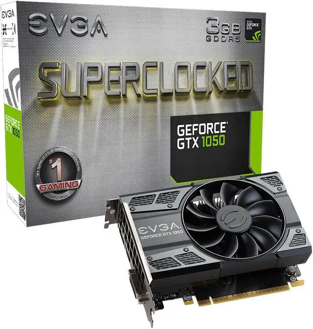 Alt view image 7 of 8 - EVGA GeForce GTX 1050 SC GAMING, 03G-P4-6153-KR, 3GB GDDR5, ACX 2.0 (Single Fan)