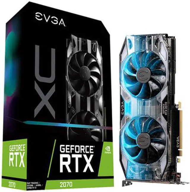 Alt view image 8 of 8 - EVGA GeForce RTX 2070 XC GAMING, 08G-P4-2172-KR, 8GB GDDR6, Dual HDB Fans & RGB LED