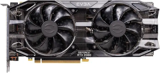 Alt view image 2 of 8 - EVGA GeForce RTX 2080 BLACK EDITION GAMING, 08G-P4-2081-KR, 8GB GDDR6, Dual HDB Fans & RGB LED