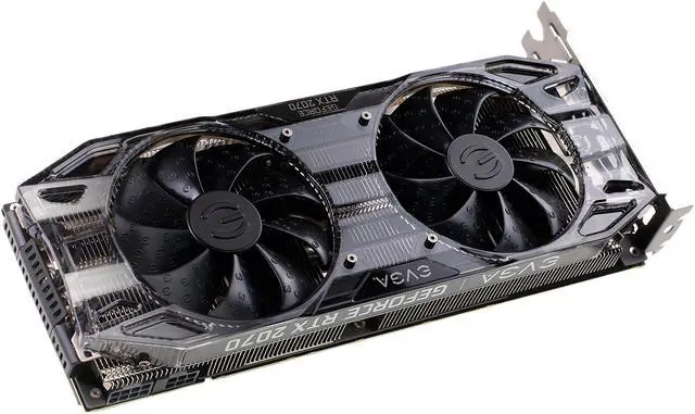 Alt view image 3 of 7 - EVGA GeForce RTX 2070 XC BLACK EDITION GAMING, 08G-P4-2071-KR, 8GB GDDR6, Dual HDB Fans & RGB LED