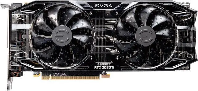 Alt view image 2 of 9 - EVGA GeForce RTX 2080 Ti 11GB GDDR6 PCI Express 3.0 SLI Support Graphics Card 11G-P4-2281-KR