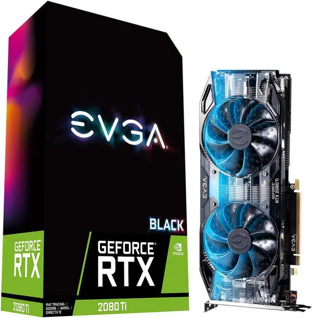 Alt view image 8 of 9 - EVGA GeForce RTX 2080 Ti 11GB GDDR6 PCI Express 3.0 SLI Support Graphics Card 11G-P4-2281-KR