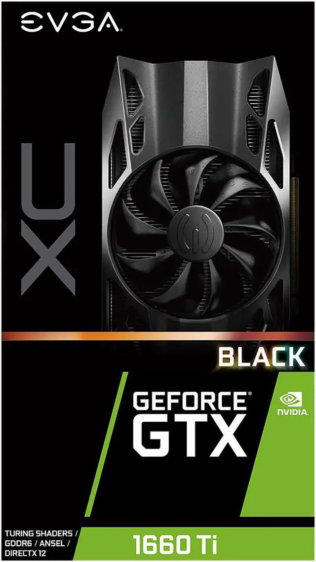 Alt view image 7 of 8 - EVGA GeForce GTX 1660 Ti XC Black GAMING, 06G-P4-1261-KR, 6GB GDDR6, HDB Fan