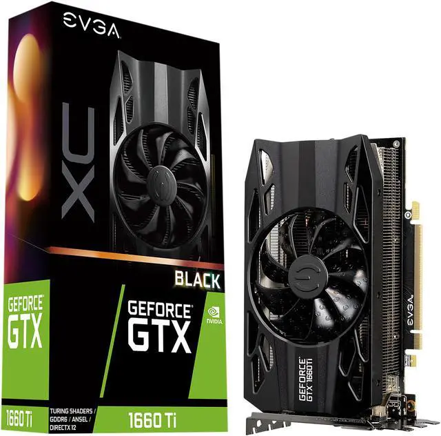 Alt view image 6 of 8 - EVGA GeForce GTX 1660 Ti XC Black GAMING, 06G-P4-1261-KR, 6GB GDDR6, HDB Fan