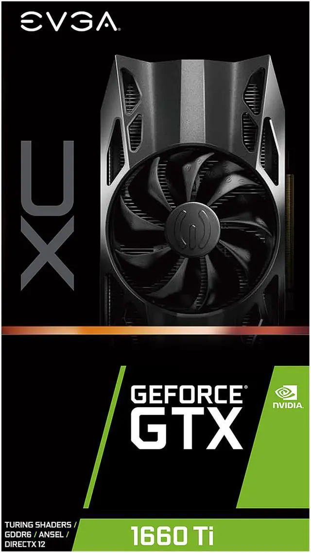 Alt view image 9 of 9 - EVGA GeForce GTX 1660 Ti XC GAMING, 06G-P4-1263-KR, 6GB GDDR6, HDB Fan