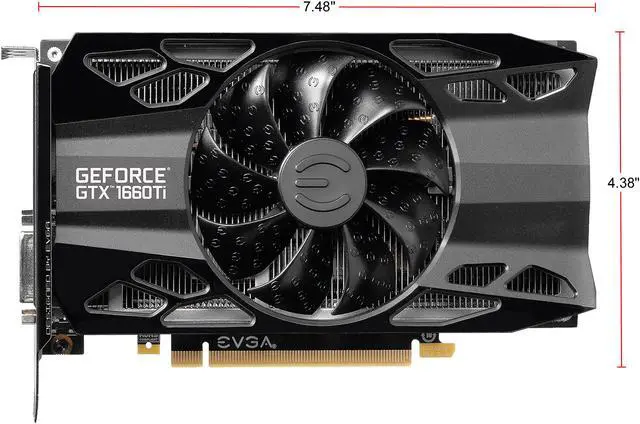 Alt view image 5 of 9 - EVGA GeForce GTX 1660 Ti XC GAMING, 06G-P4-1263-KR, 6GB GDDR6, HDB Fan