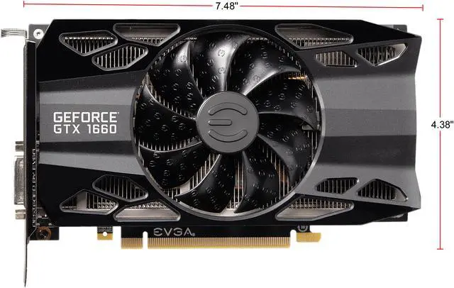 Alt view image 3 of 9 - EVGA GeForce GTX 1660 XC GAMING, 06G-P4-1163-KR, 6GB GDDR5, HDB Fan