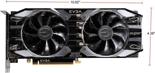 Alt view image 4 of 9 - EVGA GeForce RTX 2070 SUPER XC ULTRA GAMING, 08G-P4-3173-KR, 8GB GDDR6, Dual HDB Fans, RGB LED, Metal Backplate