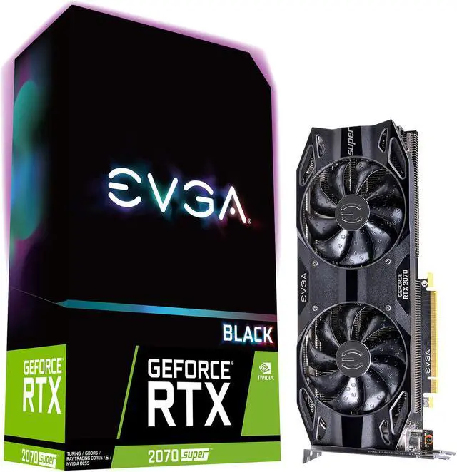 Alt view image 8 of 8 - EVGA GeForce RTX 2070 SUPER BLACK GAMING, 08G-P4-3071-KR, 8GB GDDR6