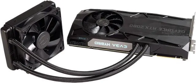 Alt view image 2 of 8 - EVGA GeForce RTX 2080 SUPER FTW3 HYBRID GAMING Video Card, 08G-P4-3288-KR, 8GB GDDR6, RGB LED Logo, iCX2 Technology, Metal Backplate