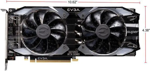 Alt view image 4 of 8 - EVGA GeForce RTX 2080 SUPER XC GAMING Video Card, 08G-P4-3182-KR, 8GB GDDR6, RGB LED, Metal Backplate