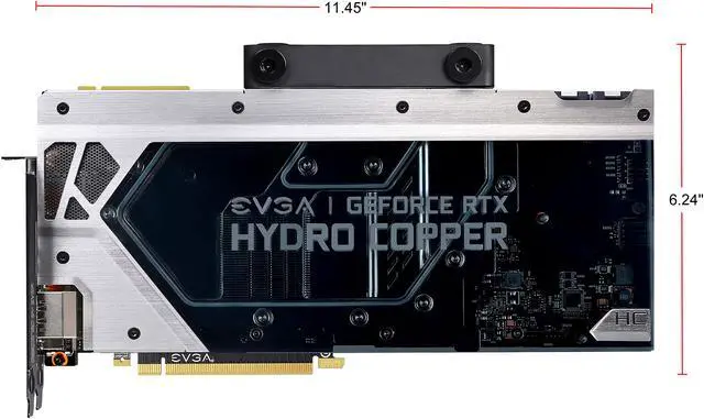 Alt view image 4 of 9 - EVGA GeForce RTX 2080 SUPER FTW3 HYDRO COPPER GAMING Video Card, 08G-P4-3289-KR, 8GB GDDR6, RGB LED, iCX2 Technology, Metal Backplate