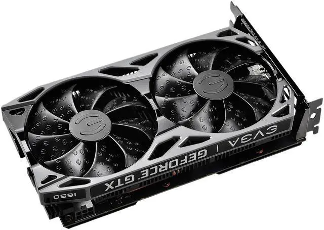 Alt view image 4 of 8 - EVGA GeForce GTX 1650 SC ULTRA BLACK GAMING Video Card, 04G-P4-1055-KR, 4GB GDDR5, Dual Fan, Metal Backplate