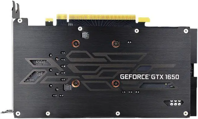Alt view image 5 of 8 - EVGA GeForce GTX 1650 SC ULTRA BLACK GAMING Video Card, 04G-P4-1055-KR, 4GB GDDR5, Dual Fan, Metal Backplate