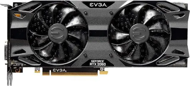 Main image of EVGA GeForce RTX 2060 SC Ultra Black GAMING Video Card, 06G-P4-2065-KR, 6GB GDDR6, Dual HDB Fans