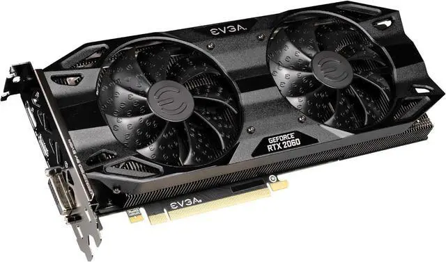 Alt view image 2 of 5 - EVGA GeForce RTX 2060 SC Ultra Black GAMING Video Card, 06G-P4-2065-KR, 6GB GDDR6, Dual HDB Fans