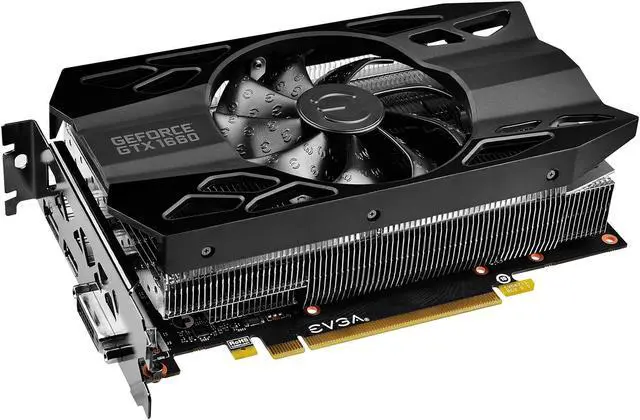 Alt view image 3 of 7 - EVGA GeForce GTX 1660 BLACK GAMING Video Card, 06G-P4-1160-KR, 6GB GDDR5, Single Fan