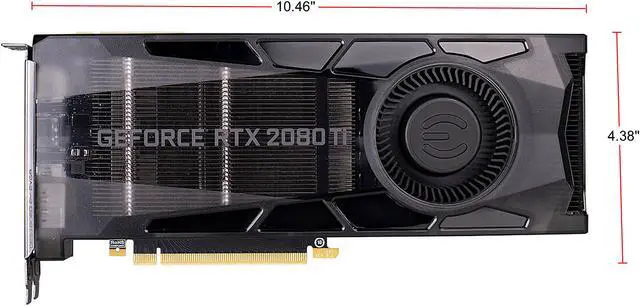 Alt view image 3 of 9 - EVGA GeForce RTX 2080 Ti GAMING Video Card, 11G-P4-2380-KR, 11GB GDDR6, RGB LED Logo, Metal Backplate
