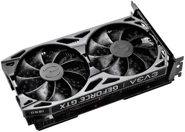 Alt view image 4 of 7 - EVGA GeForce GTX 1650 SC ULTRA BLACK GAMING GDDR6, 04G-P4-1255-KR, 4GB GDDR6, Dual Fan, Metal Backplate