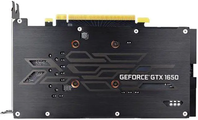 Alt view image 5 of 7 - EVGA GeForce GTX 1650 SC ULTRA BLACK GAMING GDDR6, 04G-P4-1255-KR, 4GB GDDR6, Dual Fan, Metal Backplate