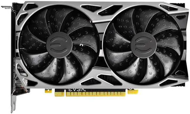 Alt view image 2 of 7 - EVGA GeForce GTX 1650 SC ULTRA BLACK GAMING GDDR6, 04G-P4-1255-KR, 4GB GDDR6, Dual Fan, Metal Backplate