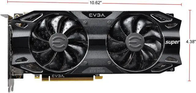 Alt view image 5 of 7 - EVGA GeForce RTX 2080 SUPER KO GAMING Video Card, 08G-P4-2083-KR, 8GB GDDR6, Dual Fans
