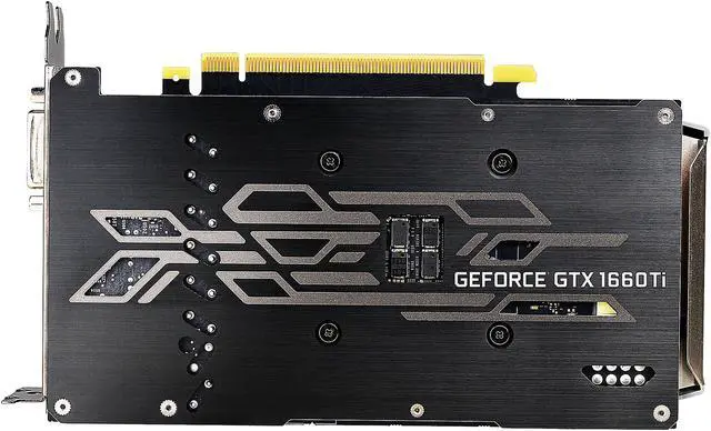 Alt view image 6 of 6 - EVGA GeForce GTX 1660 Ti SC ULTRA GAMING, 06G-P4-1667-RX, 6GB GDDR6, Dual Fan, Metal Backplate