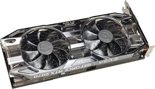 Alt view image 3 of 6 - EVGA GeForce RTX 2070 Black GAMING, 08G-P4-1071-RX, 8GB GDDR6, Dual HDB Fans