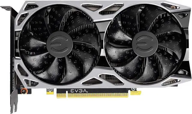 Alt view image 3 of 7 - EVGA GeForce GTX 1650 KO ULTRA GDDR6 GAMING, 04G-P4-1457-KR, 4GB GDDR6, Dual Fan, Metal Backplate