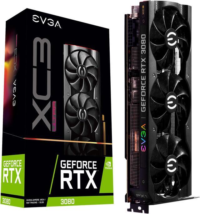 Alt view image 8 of 8 - EVGA GeForce RTX 3080 XC3 ULTRA GAMING Video Card, 10G-P5-3885-KR, 10GB GDDR6X, iCX3 Cooling, ARGB LED, Metal Backplate