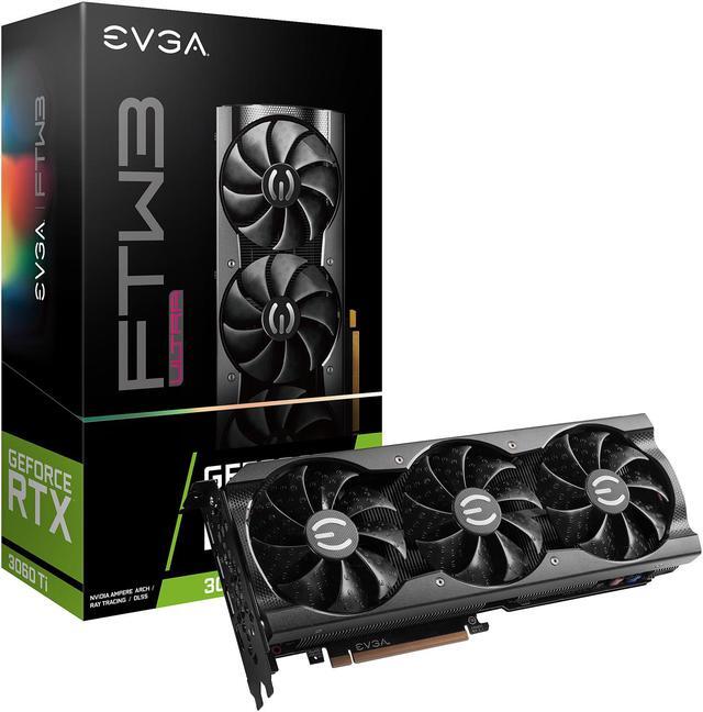 Alt view image 8 of 9 - EVGA GeForce RTX 3060 Ti FTW ULTRA GAMING Video Card, 08G-P5-3667-KR, 8GB GDDR6, iCX3 Cooling, ARGB LED