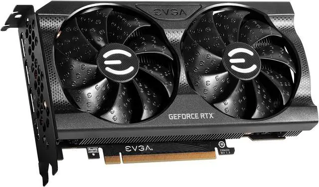 Alt view image 5 of 8 - EVGA GeForce RTX 3060 XC BLACK GAMING, 12G-P5-3655-KR, 12GB GDDR6, Dual-Fan