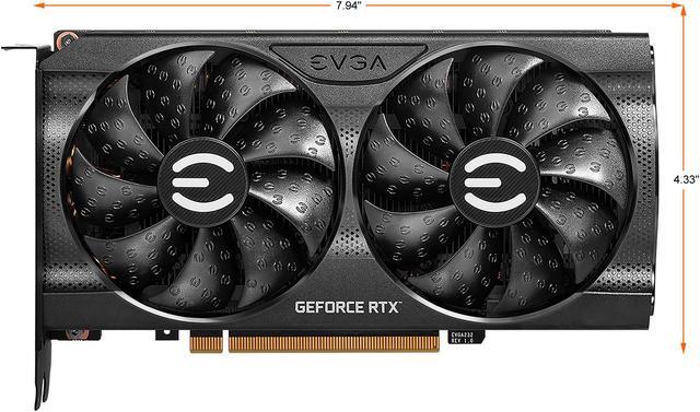 Alt view image 8 of 9 - EVGA GeForce RTX 3060 XC GAMING, 12G-P5-3657-KR, 12GB GDDR6, Dual-Fan, Metal Backplate