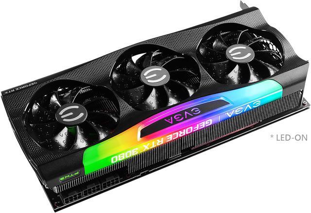 Alt view image 8 of 13 - EVGA GeForce RTX 3080 FTW3 ULTRA GAMING Video Card, 10G-P5-3897-KL, 10GB GDDR6X, iCX3 Technology, ARGB LED, Metal Backplate, LHR