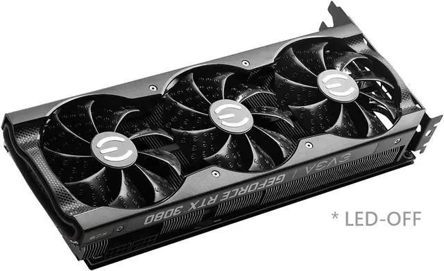Alt view image 6 of 11 - EVGA GeForce RTX 3080 XC3 ULTRA GAMING Video Card, 10G-P5-3885-KL, 10GB GDDR6X, iCX3 Cooling, ARGB LED, Metal Backplate, LHR