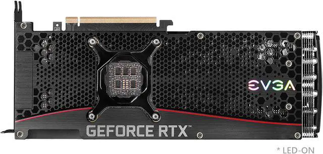 Alt view image 9 of 11 - EVGA GeForce RTX 3080 XC3 ULTRA GAMING Video Card, 10G-P5-3885-KL, 10GB GDDR6X, iCX3 Cooling, ARGB LED, Metal Backplate, LHR
