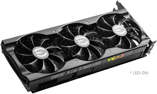 Alt view image 7 of 9 - EVGA GeForce RTX 3080 XC3 BLACK GAMING Video Card, 10G-P5-3881-KL, 10GB GDDR6X, iCX3 Cooling, ARGB LED, LHR