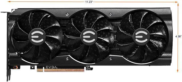 Alt view image 2 of 9 - EVGA GeForce RTX 3080 XC3 BLACK GAMING Video Card, 10G-P5-3881-KL, 10GB GDDR6X, iCX3 Cooling, ARGB LED, LHR
