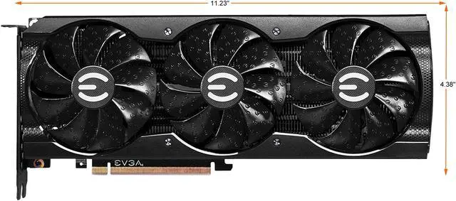 Alt view image 3 of 10 - EVGA GeForce RTX 3080 Ti XC3 ULTRA GAMING Video Card, 12G-P5-3955-KR, 12GB GDDR6X, iCX3 Cooling, ARGB LED, Metal Backplate