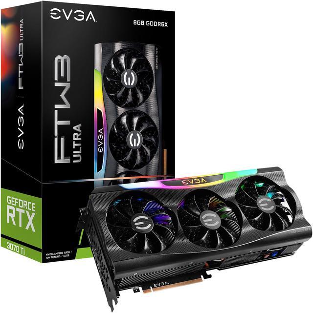 Alt view image 11 of 11 - EVGA GeForce RTX 3070 Ti FTW3 ULTRA GAMING Video Card, 08G-P5-3797-KL, 8GB GDDR6X, iCX3 Technology, ARGB LED, Metal Backplate